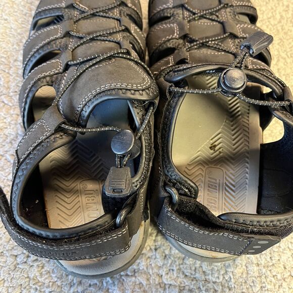 Khombu Sandals Mens 8 Black Travis Outdoor Hiking Walking Active Lake River - Picture 10 of 13